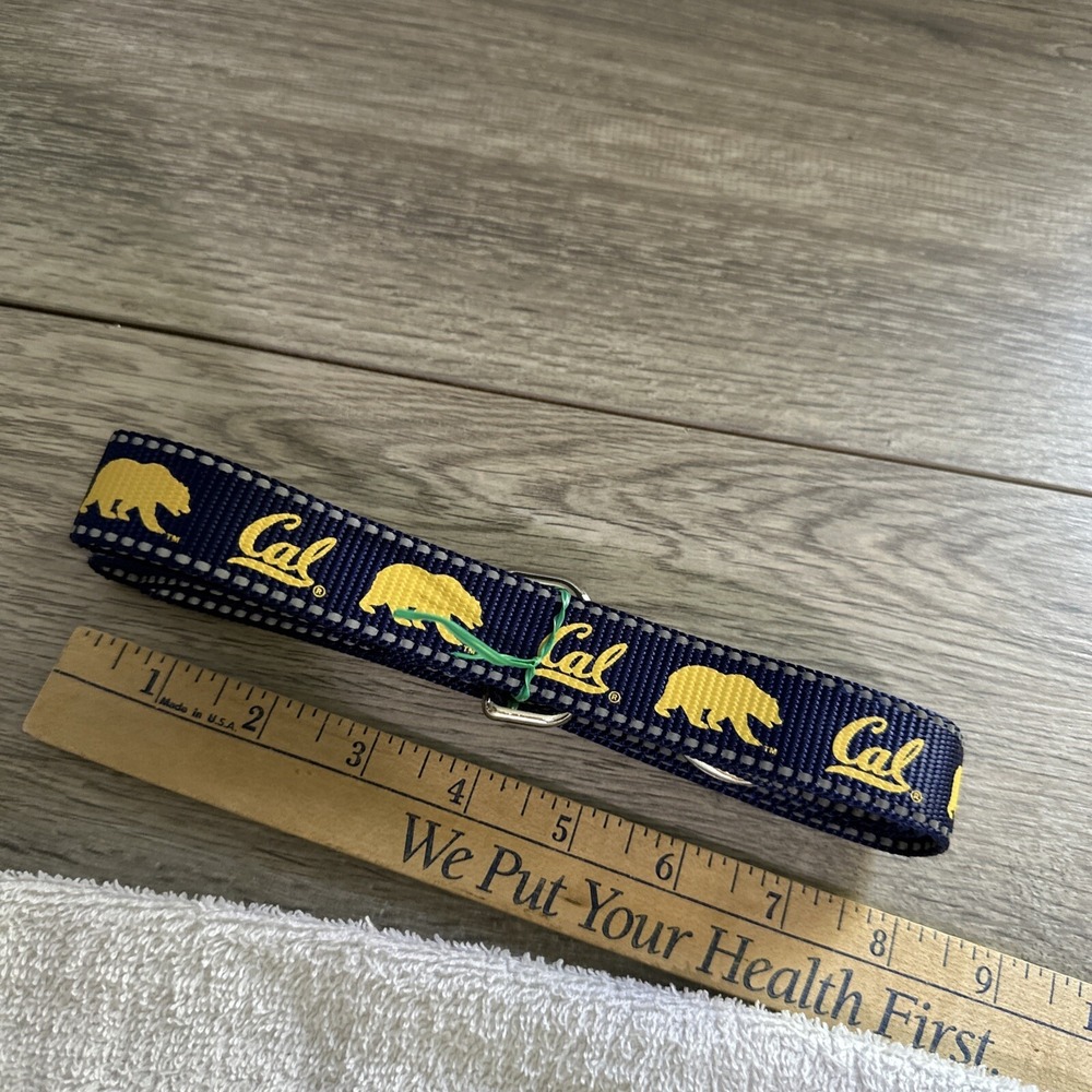 NCAA UC Berkeley Cal Golden Bears Dog Leash Navy Blue Excellent‎ Reflective Logo
